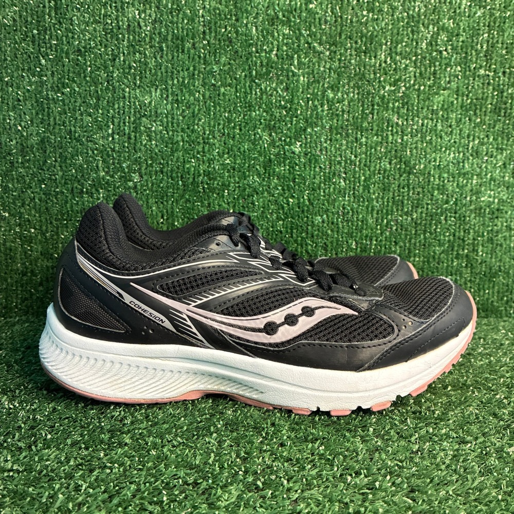 Saucony Cohesion 14 Versarun Breathable Athletic Running Shoes Black Womens 9.5